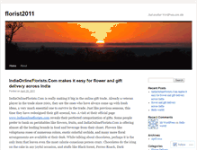 Tablet Screenshot of florist2011.wordpress.com