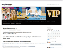 Tablet Screenshot of mspblogger.wordpress.com