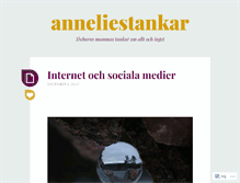 Tablet Screenshot of anneliestankar.wordpress.com