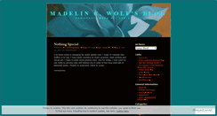 Desktop Screenshot of madelincwolf.wordpress.com