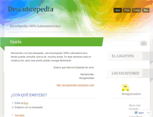 Tablet Screenshot of descubrepedia.wordpress.com