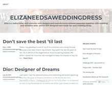 Tablet Screenshot of elizaneedsaweddingdress.wordpress.com