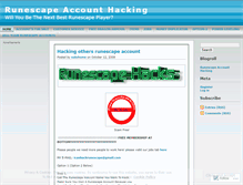 Tablet Screenshot of hackothersrunescapeaccount.wordpress.com