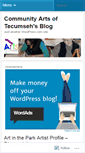 Mobile Screenshot of communityartsoftecumseh.wordpress.com