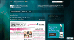 Desktop Screenshot of bioedenvenezuela.wordpress.com