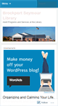 Mobile Screenshot of brockportseymourlibrary.wordpress.com