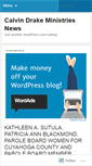 Mobile Screenshot of calvindrakeministriesnews.wordpress.com