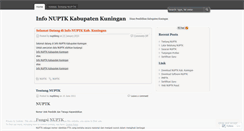 Desktop Screenshot of nuptkkng.wordpress.com