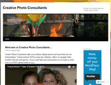 Tablet Screenshot of creativephotoconsultants.wordpress.com