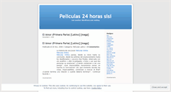Desktop Screenshot of peliculas24hras.wordpress.com