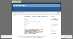 Desktop Screenshot of hyundaiyorkpa.wordpress.com