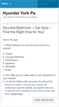 Mobile Screenshot of hyundaiyorkpa.wordpress.com