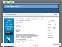 Tablet Screenshot of hyundaiyorkpa.wordpress.com