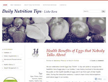 Tablet Screenshot of dailynutritiontips.wordpress.com