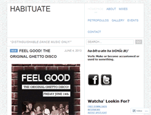 Tablet Screenshot of habituateoc.wordpress.com