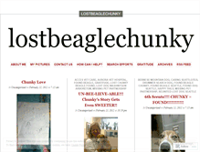 Tablet Screenshot of lostbeaglechunky.wordpress.com