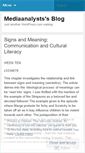 Mobile Screenshot of mediaanalysts.wordpress.com