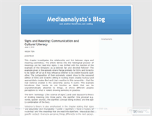Tablet Screenshot of mediaanalysts.wordpress.com