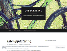 Tablet Screenshot of gubbcykling.wordpress.com