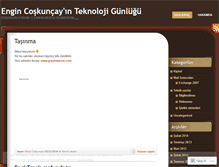 Tablet Screenshot of engincoskuncay.wordpress.com