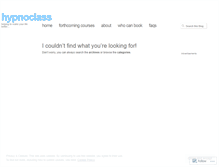 Tablet Screenshot of hypnoclass.wordpress.com