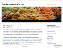 Tablet Screenshot of harmoniouskitchen.wordpress.com