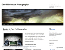 Tablet Screenshot of geoffridenourphotography.wordpress.com