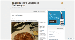 Desktop Screenshot of blackbucket.wordpress.com