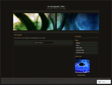 Tablet Screenshot of exnusquam.wordpress.com