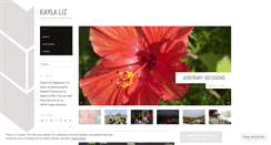 Desktop Screenshot of kaylaliz.wordpress.com