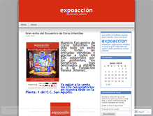 Tablet Screenshot of expoaccion.wordpress.com