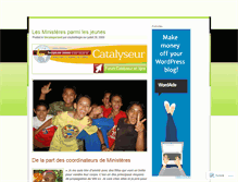 Tablet Screenshot of cataliseurforum.wordpress.com