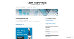 Desktop Screenshot of cesimhungary.wordpress.com