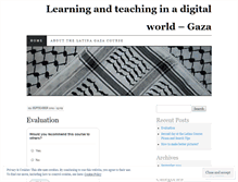 Tablet Screenshot of latinaingaza.wordpress.com