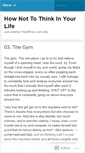 Mobile Screenshot of hownottothinkinyourlife.wordpress.com