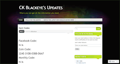 Desktop Screenshot of ckblackeyeupdates.wordpress.com