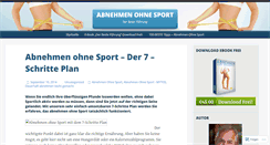 Desktop Screenshot of abnehmenohnesportfuhrung.wordpress.com