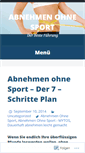 Mobile Screenshot of abnehmenohnesportfuhrung.wordpress.com