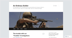 Desktop Screenshot of anordinarysoldier.wordpress.com