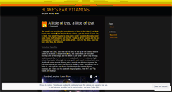 Desktop Screenshot of earvitamins.wordpress.com