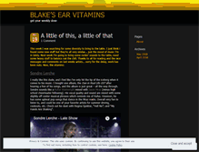 Tablet Screenshot of earvitamins.wordpress.com