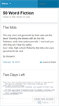Mobile Screenshot of 50wordfiction.wordpress.com