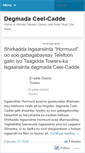 Mobile Screenshot of ceelcadde.wordpress.com