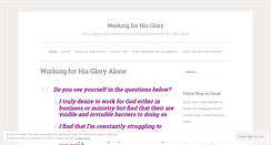 Desktop Screenshot of godinministry.wordpress.com