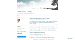 Desktop Screenshot of causeofliberty.wordpress.com