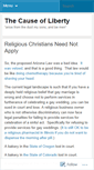 Mobile Screenshot of causeofliberty.wordpress.com