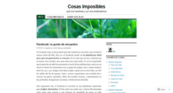 Desktop Screenshot of cosasimposibles.wordpress.com