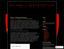 Tablet Screenshot of becomeasupervillain.wordpress.com