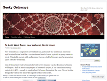 Tablet Screenshot of geekygetaways.wordpress.com