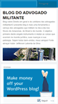Mobile Screenshot of blogdoadvogadomilitante.wordpress.com